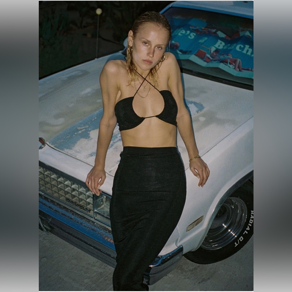 SAINT-TROPEZ TOP — NOIR - Picture 3 of 4